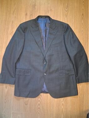 Suitsupply Vitale Sport Coat 50S Gray Wool Sharkskin